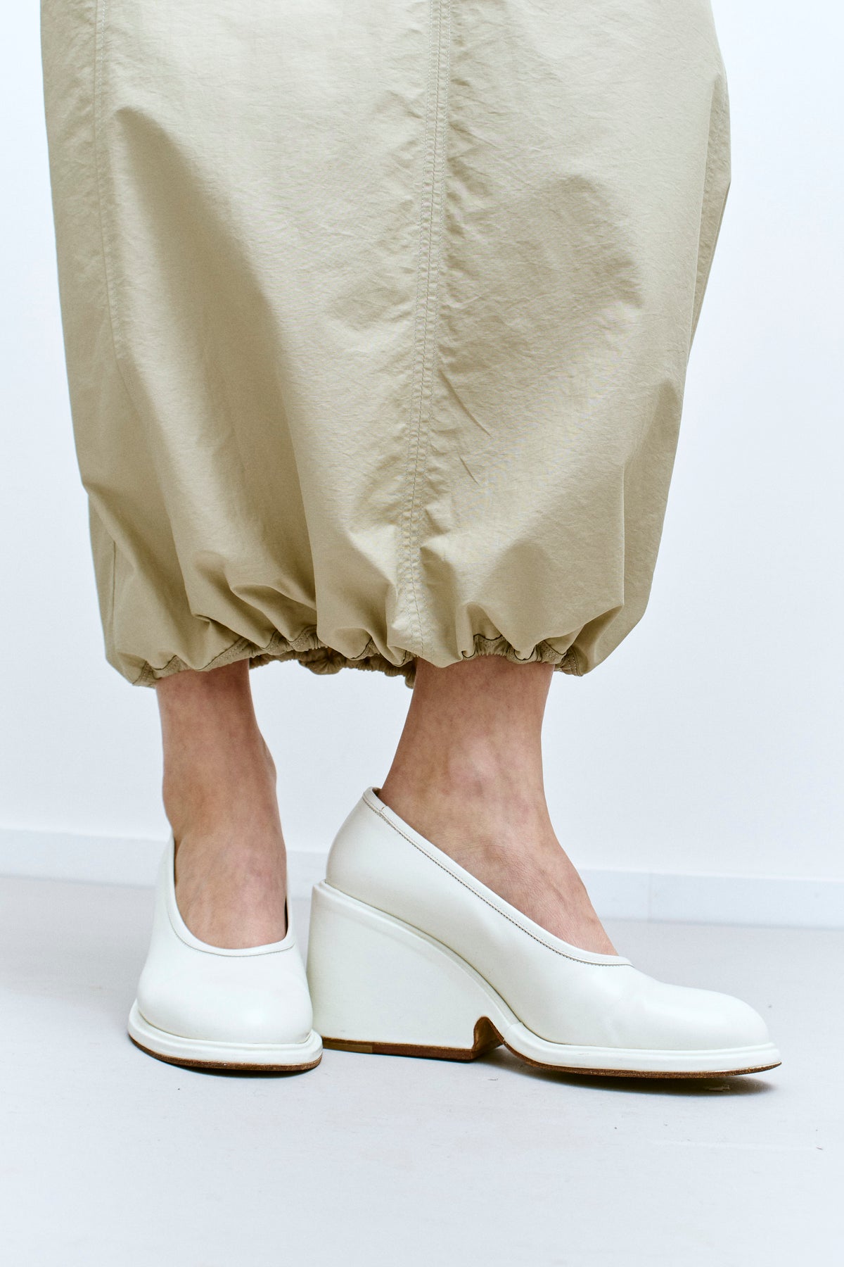 DRIES VAN NOTEN WHITE HEELS (40) - ENSO Vintage