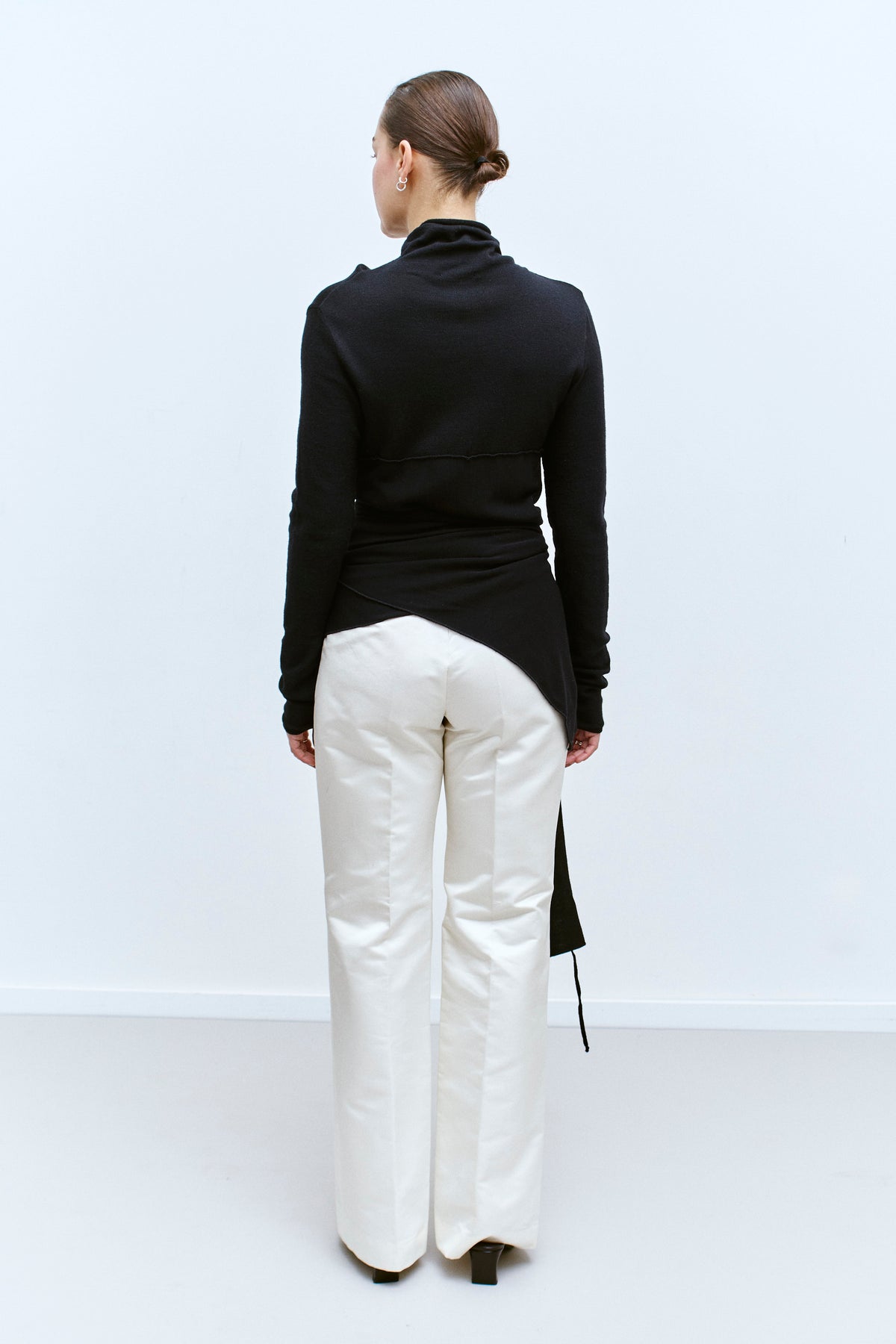 THE DRAPED MERINO WRAP TOP (S/M) - ENSO Vintage