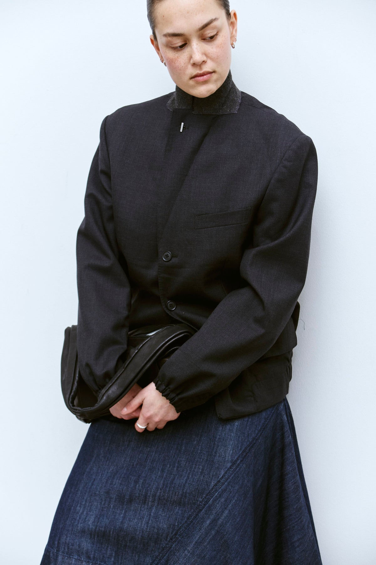 UPCYCLED BOMBER - WOOL (S/M) - ENSO Vintage