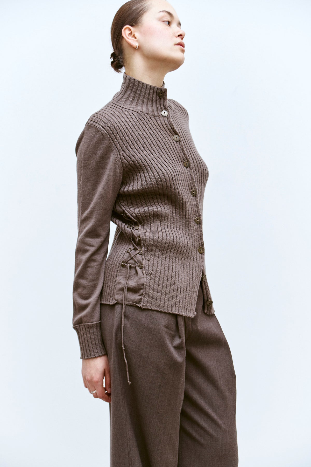 THE LACED MERINO RIB KNIT (S/M) - ENSO Vintage