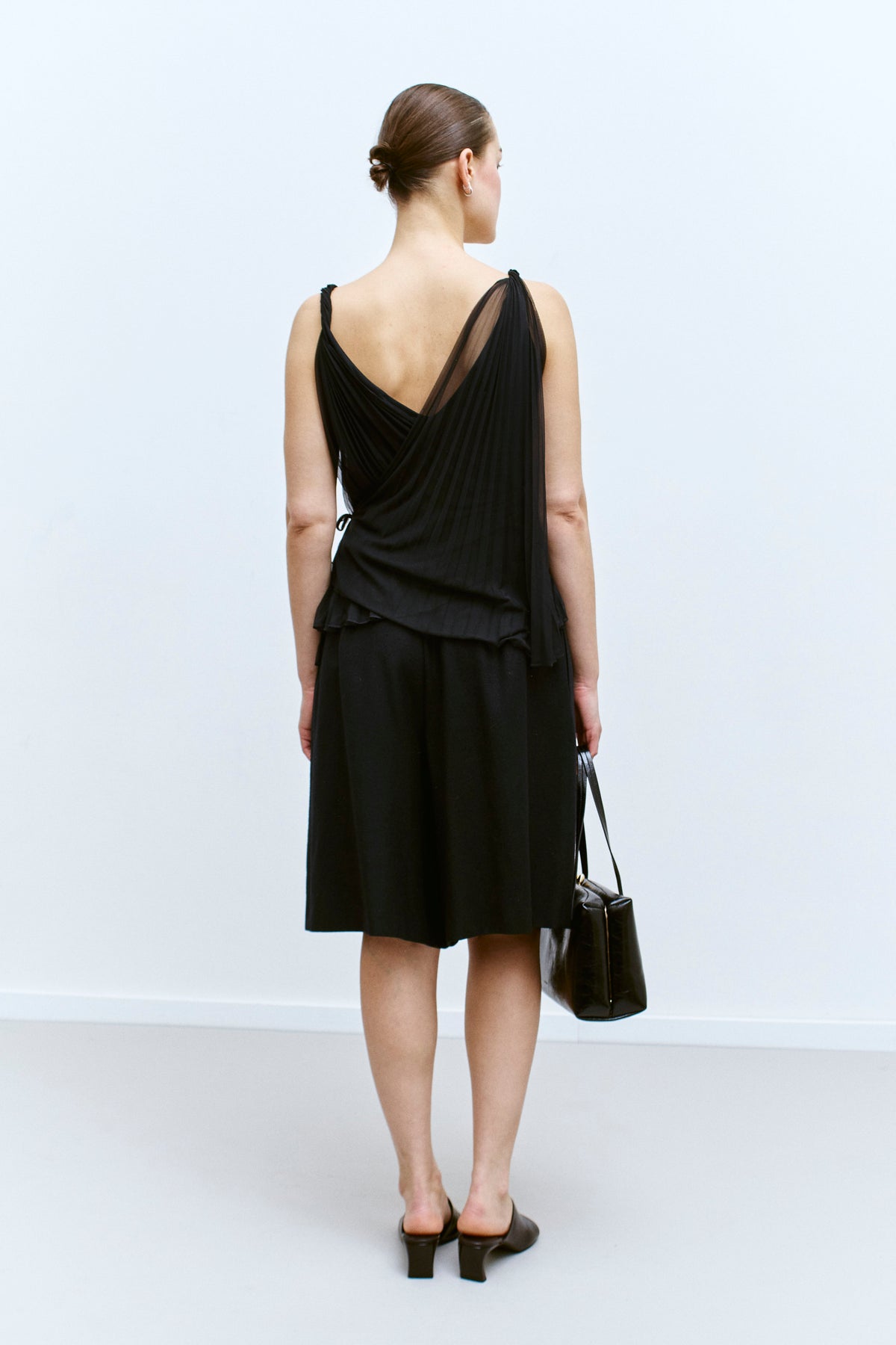 SPORTMAX PLEATED WRAP TOP (M/L) - ENSO Vintage