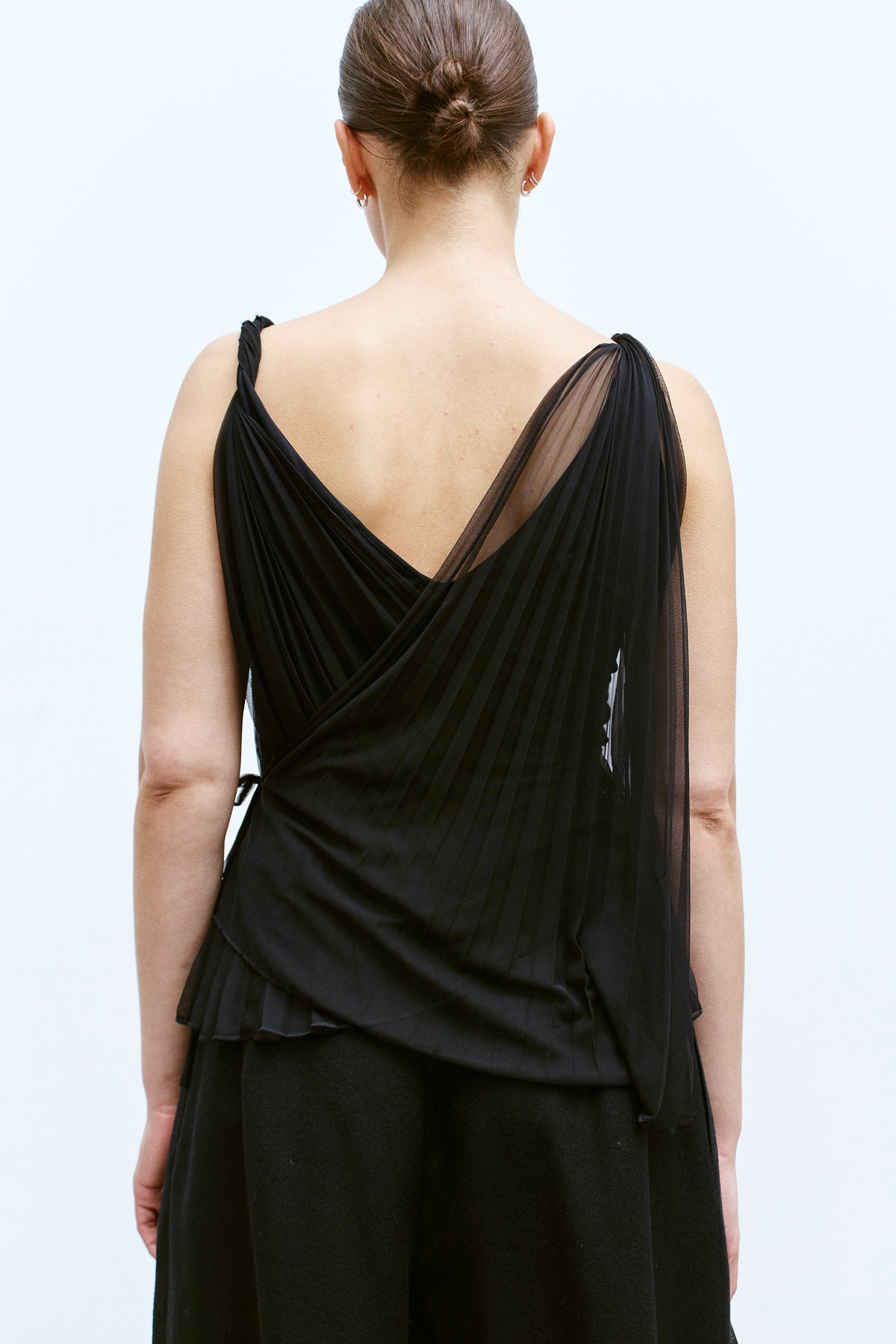 SPORTMAX PLEATED WRAP TOP (M/L) - ENSO Vintage