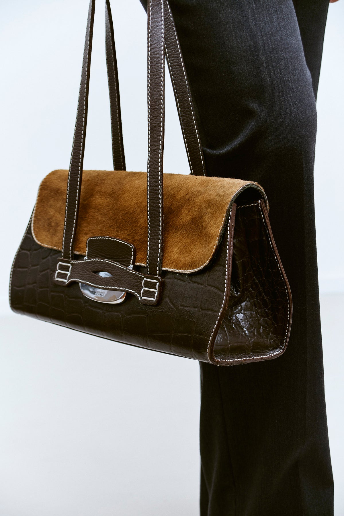 TOD'S LEATHER SHOULDER BAG - ENSO Vintage