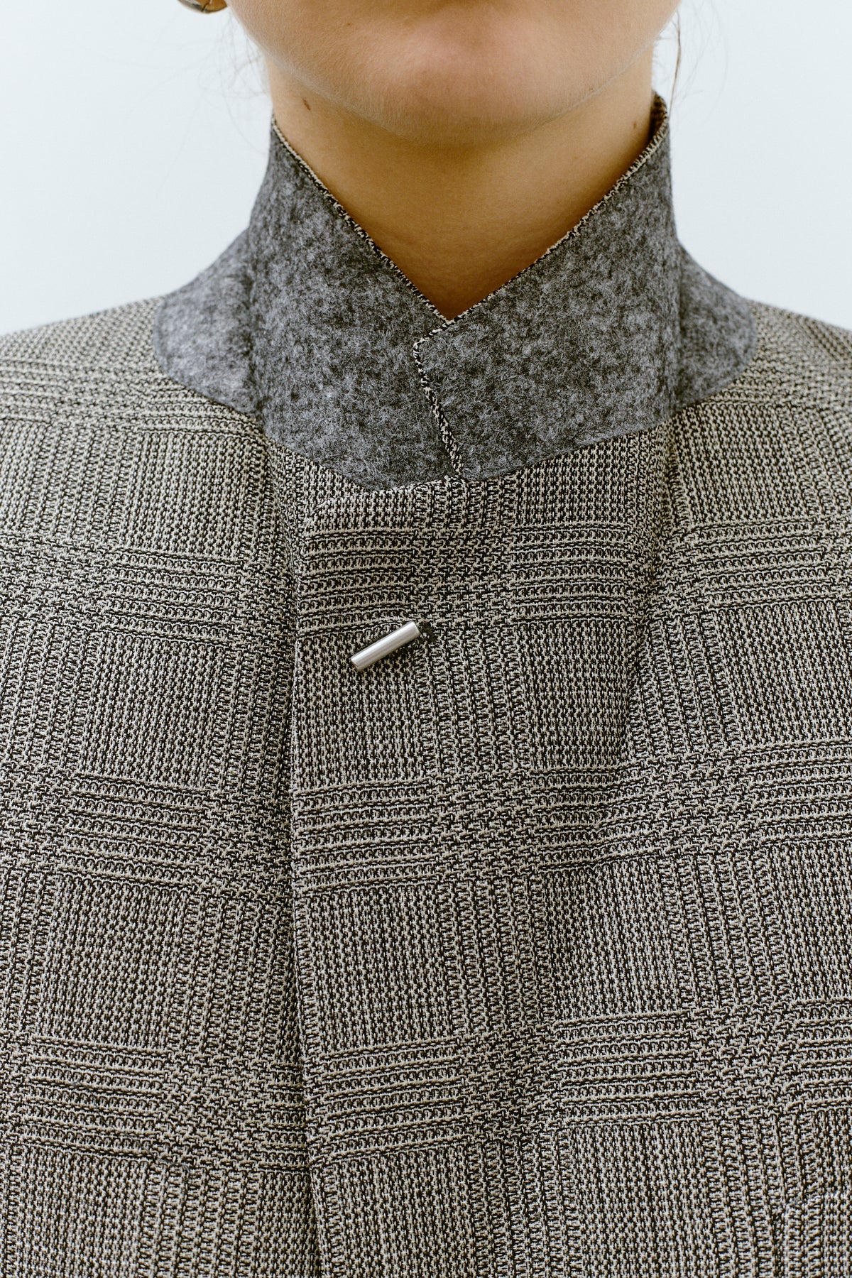 UPCYCLED BOMBER - WOOL CHECKS (S/M) - ENSO Vintage