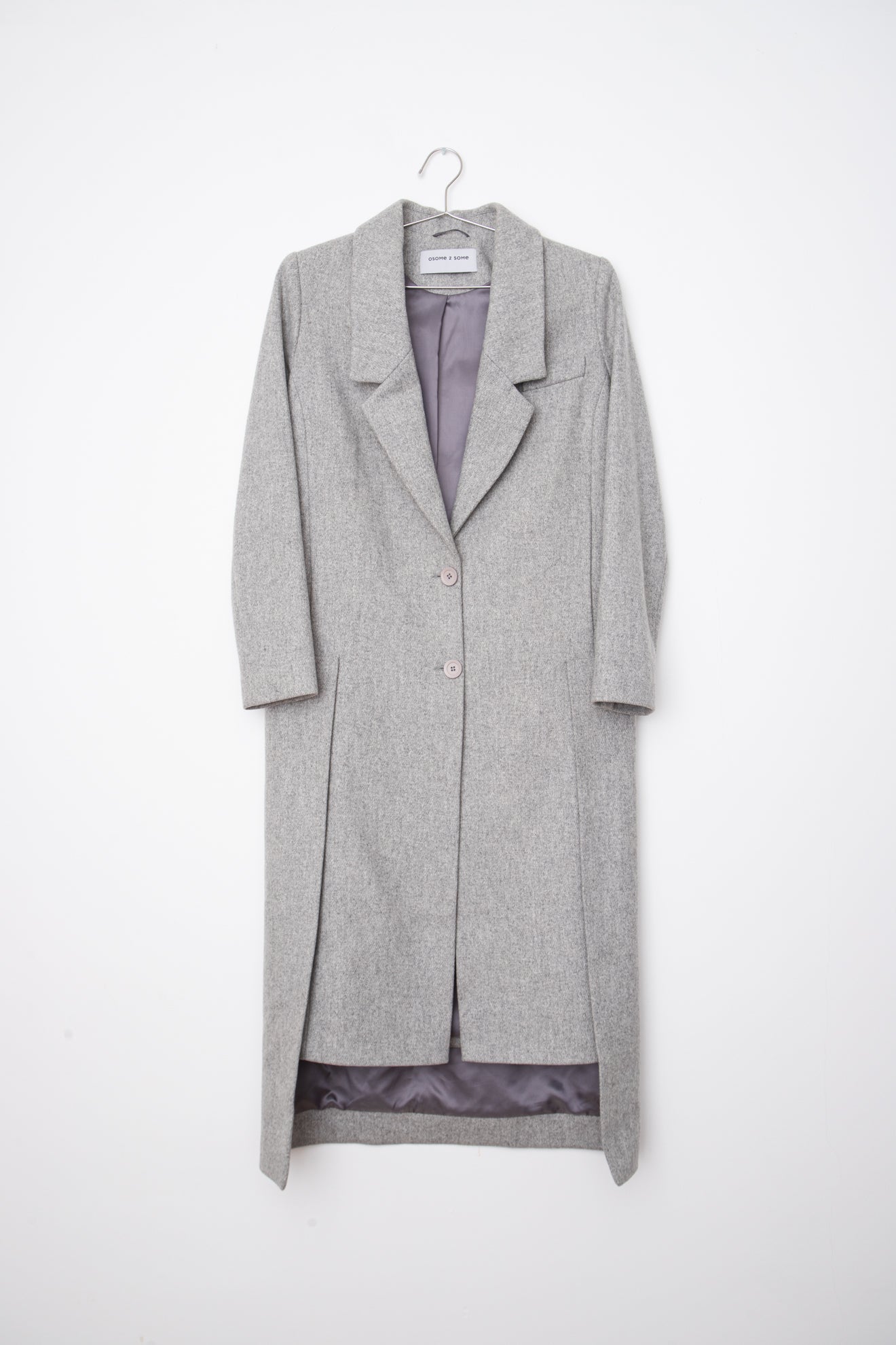 THE GREY WOOL COAT (XS/S)