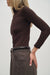 THE BROWN RUFFLE TOP (S/M)