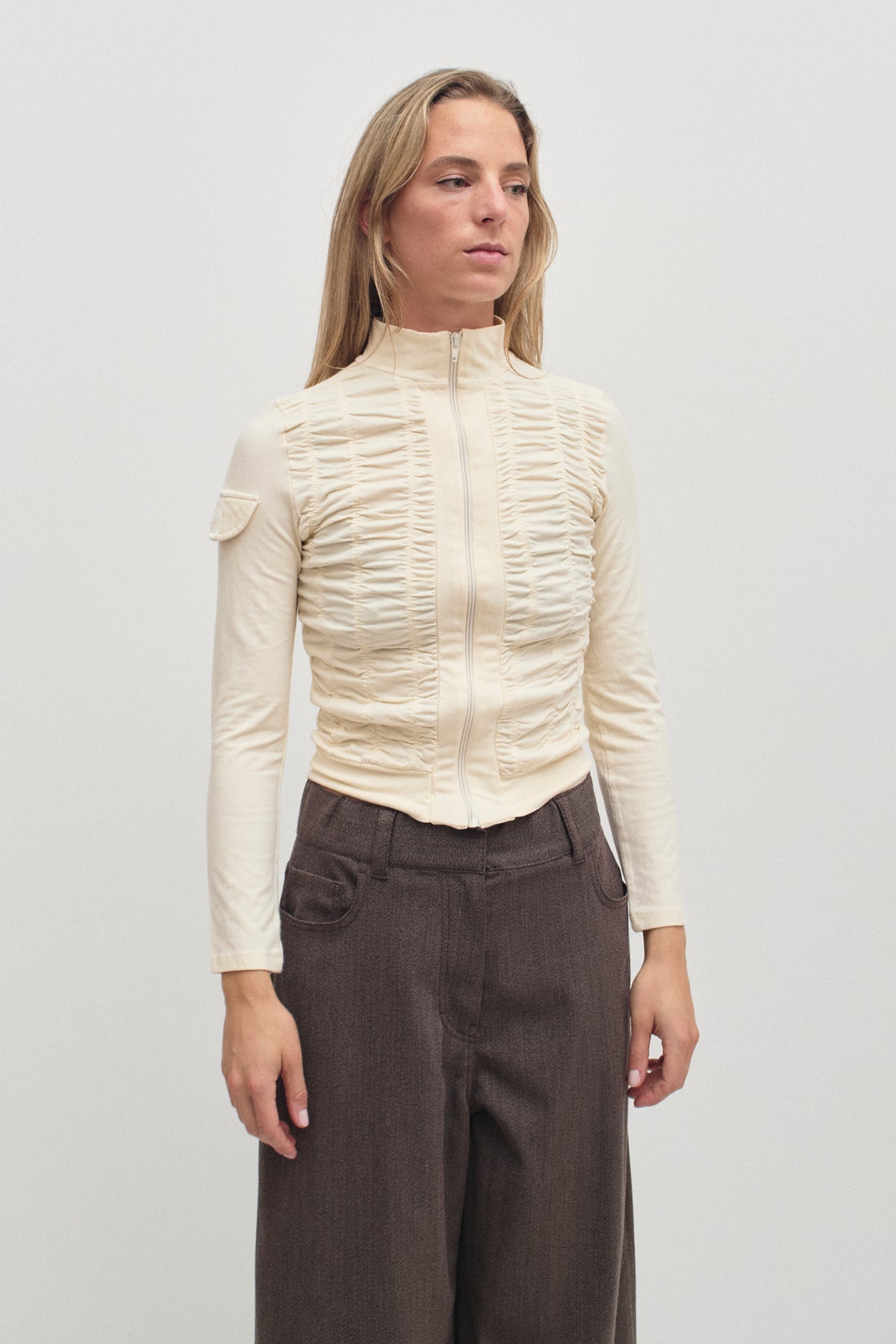 THE SMOCK ZIP TOP (XS/S)