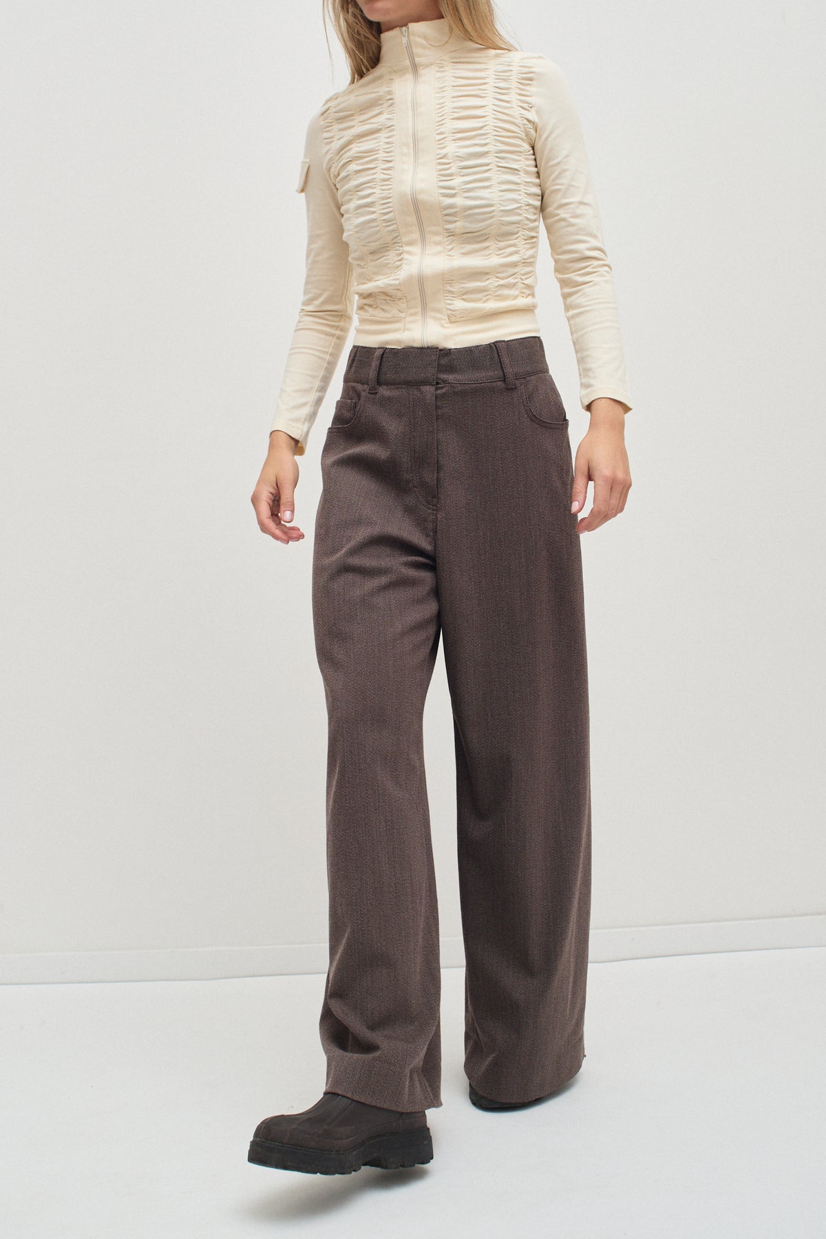 THE SMOCK ZIP TOP (XS/S)