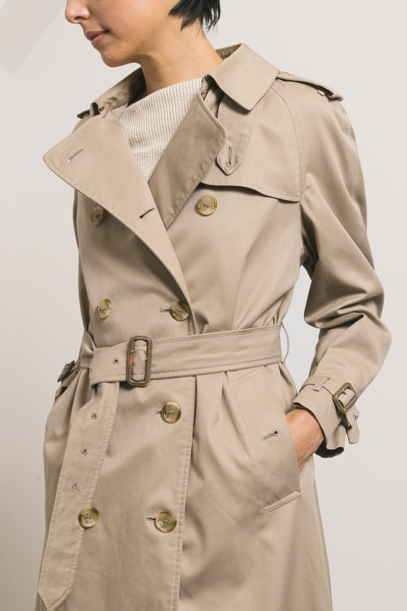 BURBERRY TRENCH COAT (S/M)