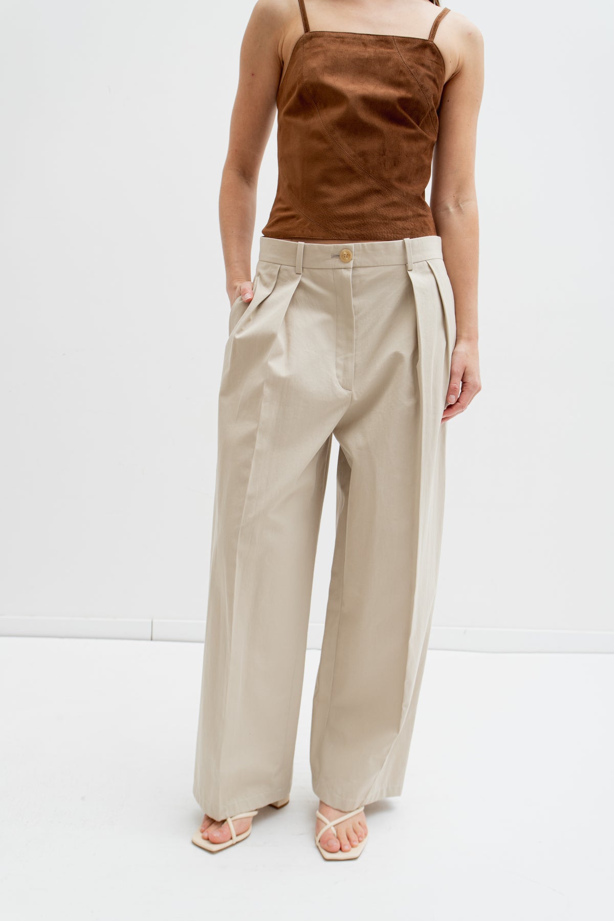 THE ROW SUIT PANTS (36/38)