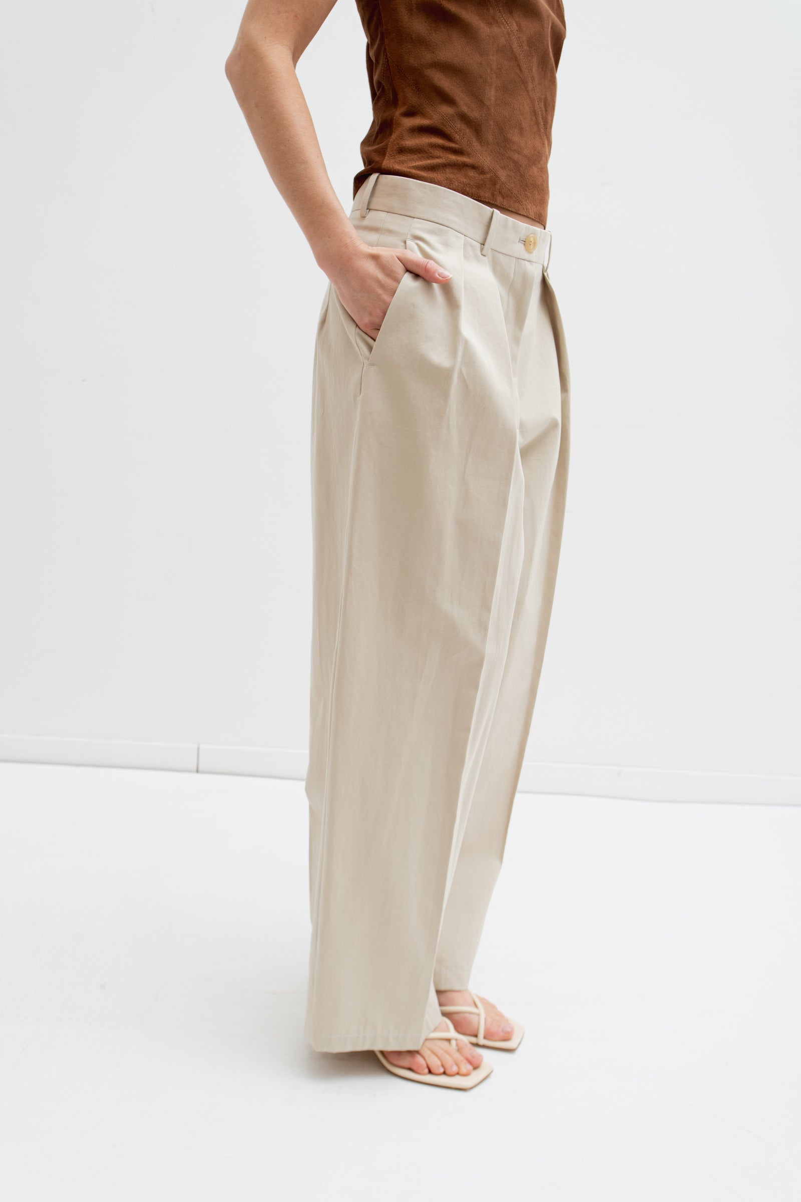 THE ROW SUIT PANTS (36/38)