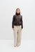 THE STRUCTURED SHOULDERS LEATHER JACKET (XS/S)