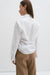 UPCYCLED RUFFLE SHIRT WHITE (XS/S/M)