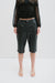 UPCYCLED LEATHER BERMUDA BLACK SLIT (38/40)