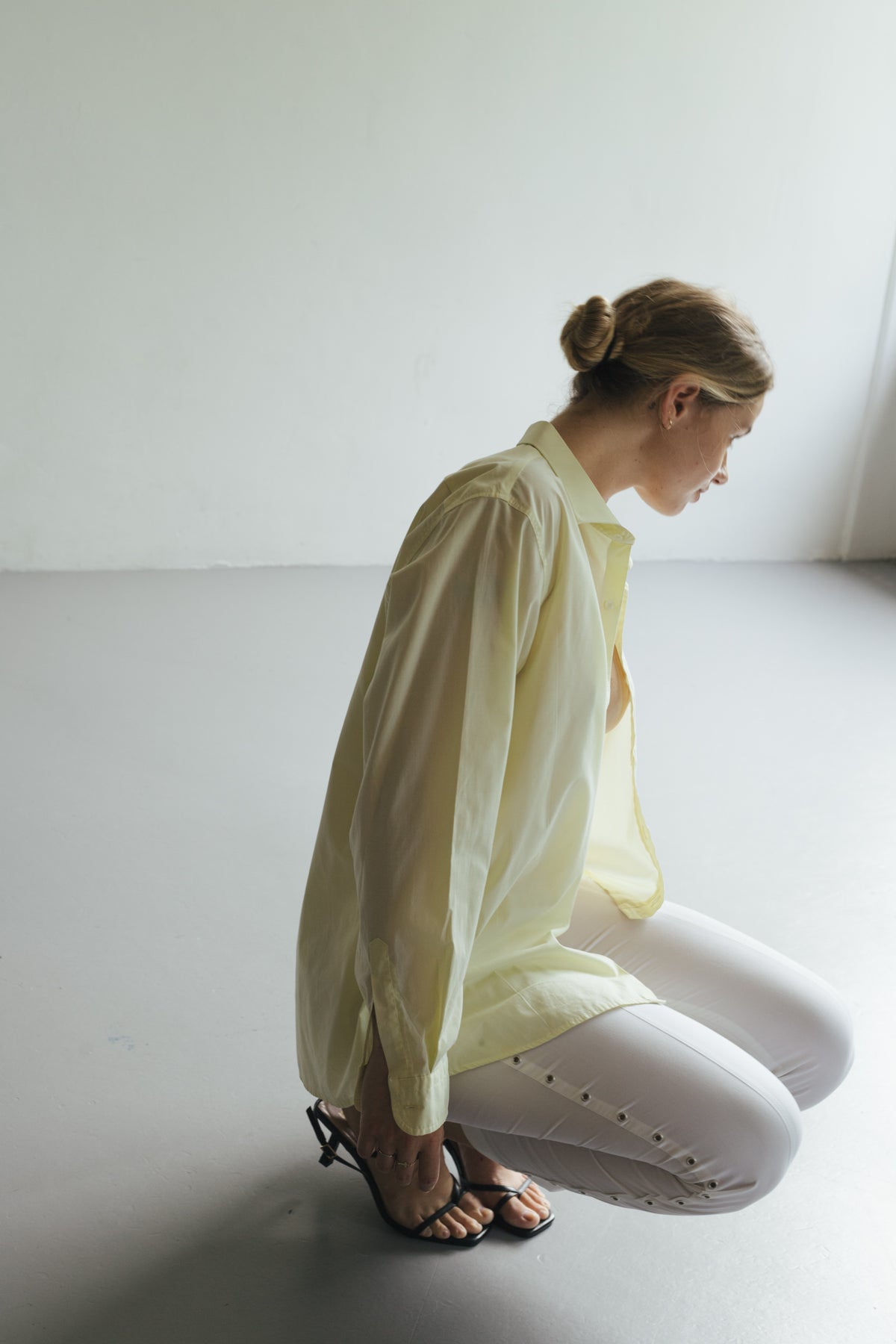 UPCYCLED WRAP SHIRT YELLOW (L/XL)