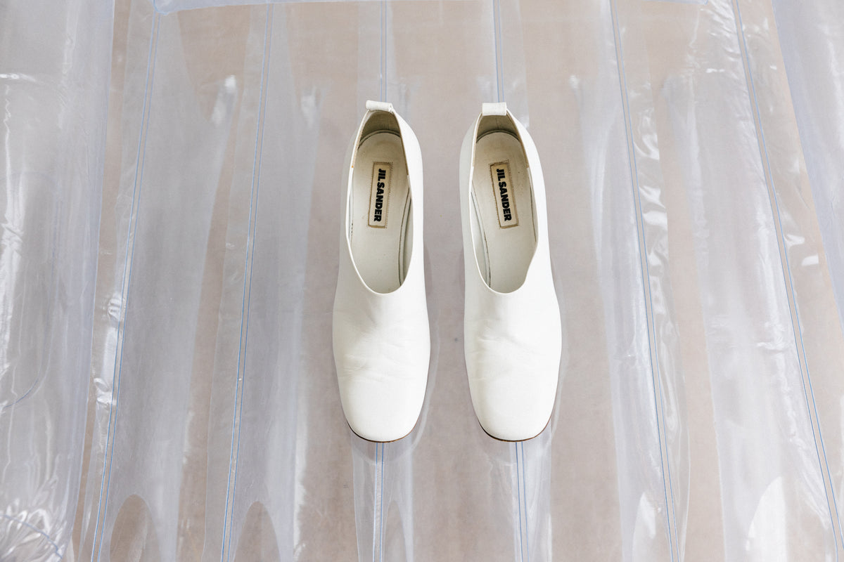 JIL SANDER WHITE PUMP (40) - ENSO Vintage
