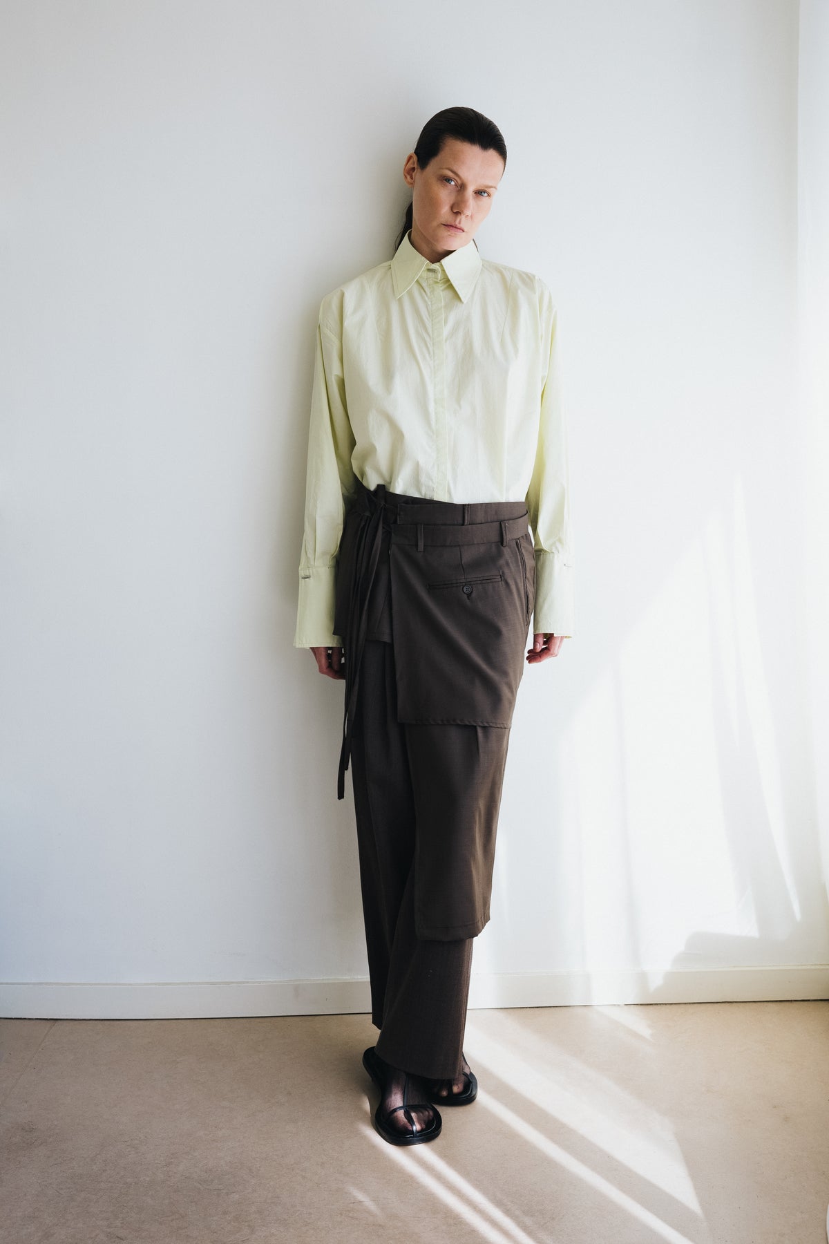 UPCYCLED OVERSKIRT - MOCHA (ONE) - ENSO Vintage