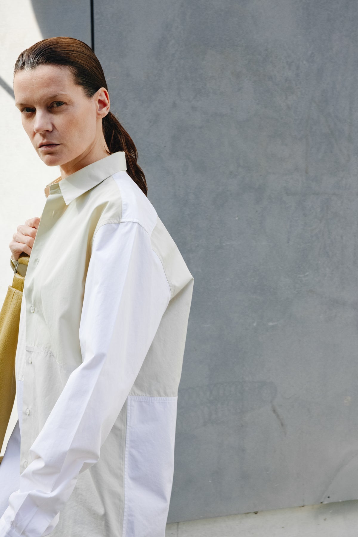 JIL SANDER PATCHWORK BLOUSE (M/L) - ENSO Vintage