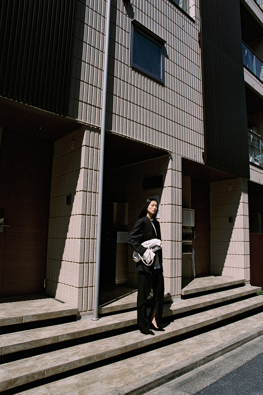 UPCYCLED SMOCK BLAZER DARK GREY (M/L) - ENSO Vintage