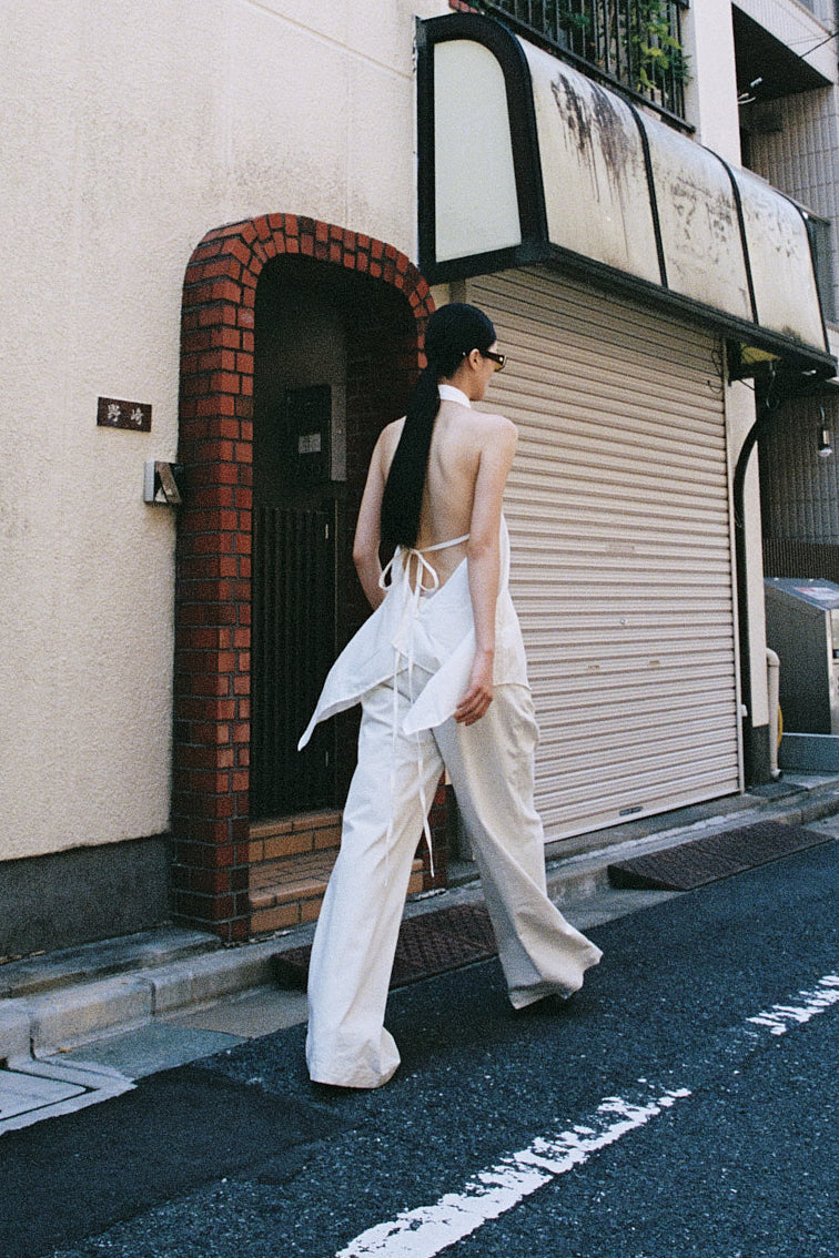 JAPAN DROP _ UPCYCLED SHIRT TOP CREAM - ENSO Vintage