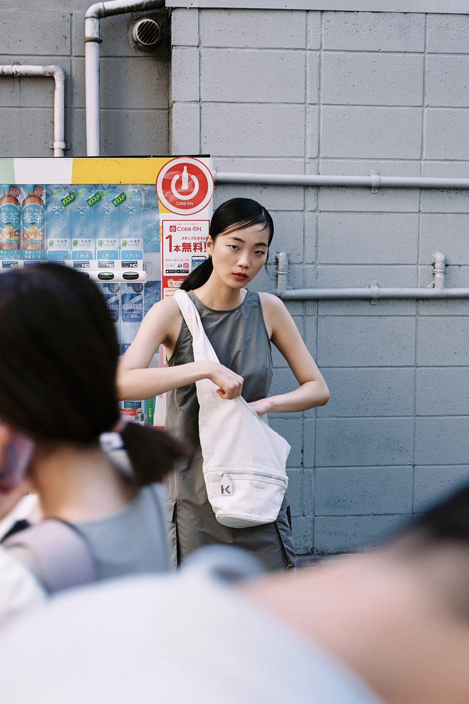 japan drop needs flat KENZO WHITE BAG - ENSO Vintage