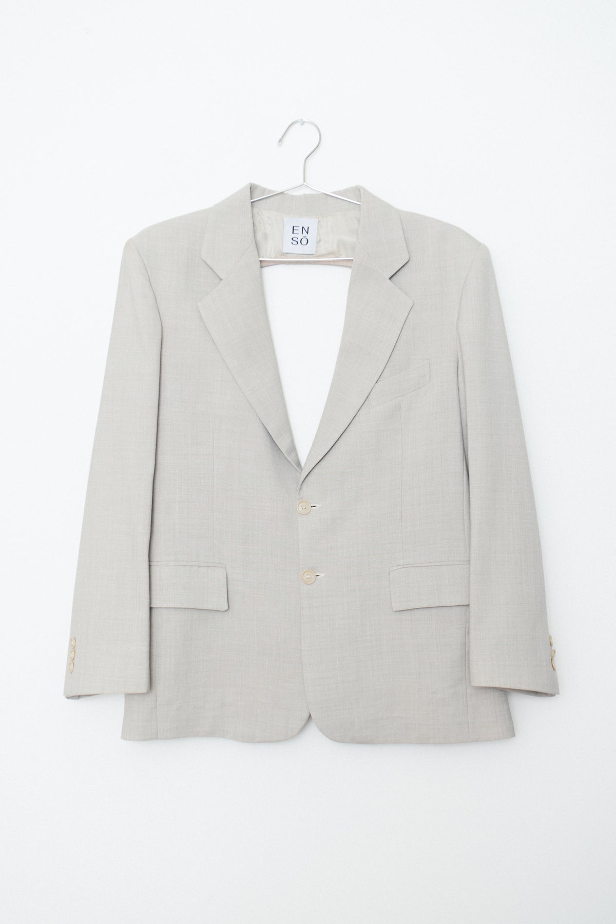 UPCYCLED OPEN BACK BLAZER BEIGE (M/L)