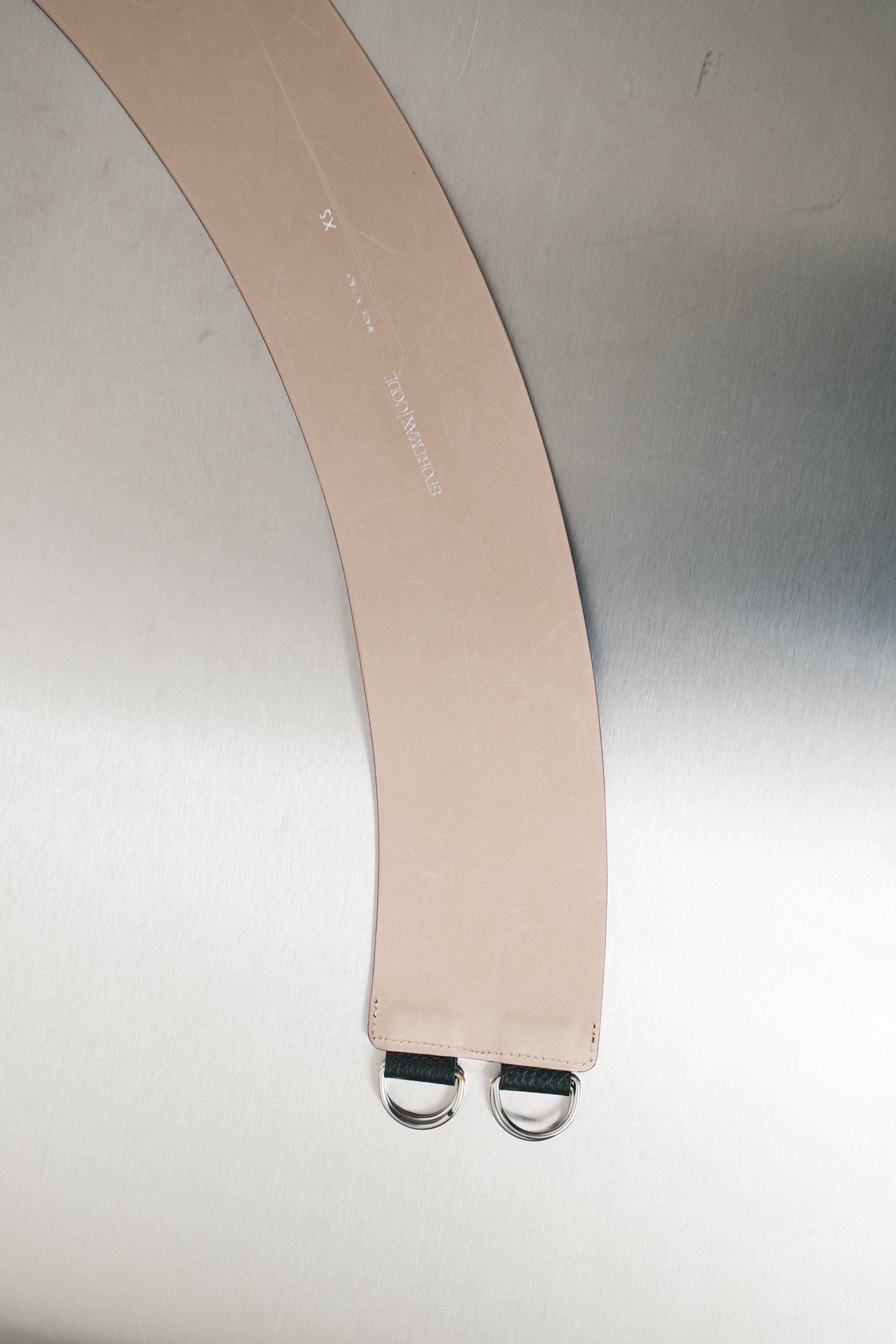 SPORTMAX DOUBLE BUCKLE LEATHER BELT (XS/S)